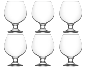 LAV MISKET Kieliszki Komplet 6 szt. Kieliszków Do Koniaku Brandy 390 ml