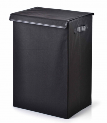 Kosz na pranie prostokątny Czarny Kado Mondex