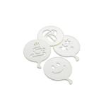 Szablony do dekorowania ciast 4 el. Kremowy