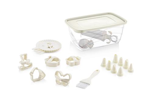 Zestaw do dekorowania ciast 22 el. Lux Plastik