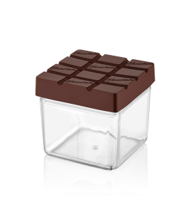 Pojemnik na ciastka Brązowy Lux Plastik 500 ml