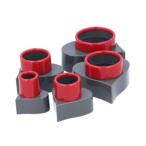 Wykrawacze do ciastek 5 szt. Serca Lux  Plastik