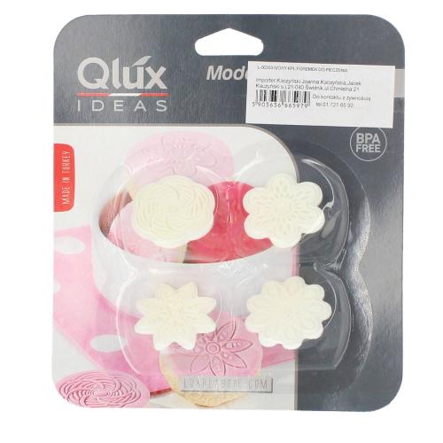 Stemple do ciastek  4 szt. Biały Lux Plastik