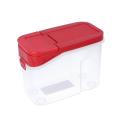 Pojemnik na produkty sypkie 1200 ml Czerwony Lux Plastik