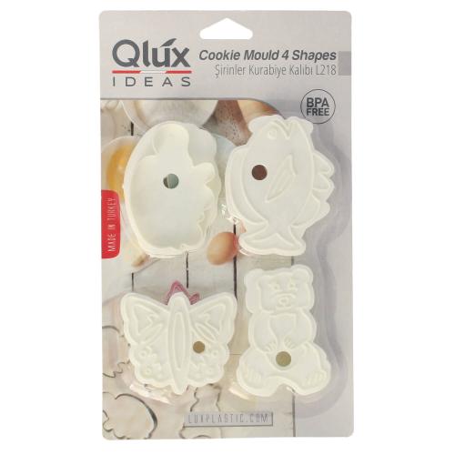 Stemple do ciastek 4 szt. Kremowy Lux Plastik