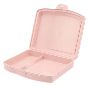Lunchbox 1 l Twin Różowy Lux Plastik