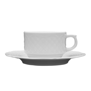 LUBIANA AFRODYTA Filiżanka Do Kawy Herbaty Porcelana Biała Ceramika 250 ml