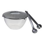 Miska do sałaty ze sztućcami Szary Plast Team 7 l