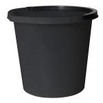 Wiadro z rączką i skalą wiaderko czarne 10 l