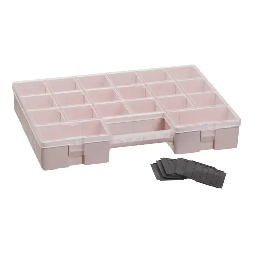 Pojemnik Hobby Luxor z 12 separatorami Różowy Plast Team