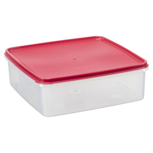 Pojemnik Margerit kwadratowy Czerwony Plast Team 5 l