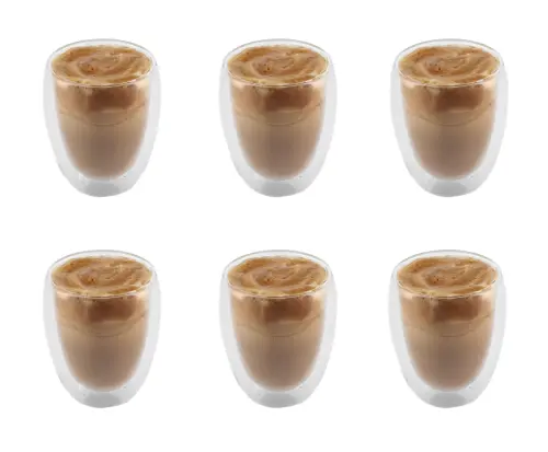 Komplet 6 szklanek termicznych 350 ml