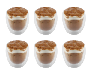 Komplet 6 szklanek termicznych 250 ml