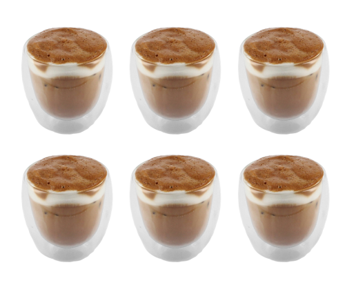 Komplet 6 szklanek termicznych 250 ml