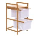 Kosz bambusowy na pranie 2 koszyki Bawełna Easyform