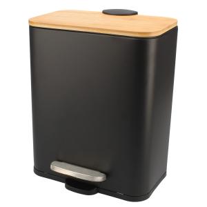 Kosz metalowy z pedałem Czarny Easyform 5 L