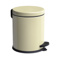 Kosz okrągły z pedałem Kremowy Easyform 12 l