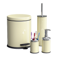 Komplet akcesoriów łazienkowych 4 szt. Kremowy Easyform