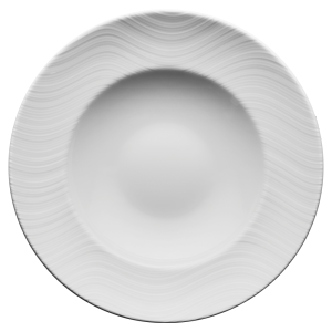 LUBIANA RIVER Talerz Obiadowy Głęboki Do Zupy 1 Szt. 27 cm Porcelana Biały