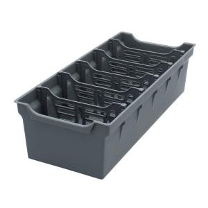 Organizer pojemnik na przyprawy do szuflady szary na zioła przegródki 30 cm