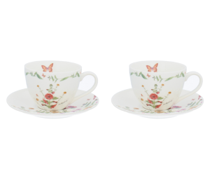 Filiżanka ze spodkiem 2 szt. Kwiaty Marco Polo 220 ml/14 cm