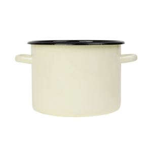 Garnek emaliowany Kremowy Emalia Rybnik 24 cm/5,5l