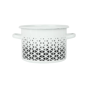 Garnek emaliowany Geometria Emalia Rybnik 18 cm/3 l