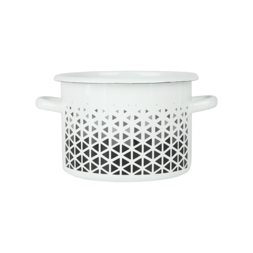 Garnek emaliowany Geometria Emalia-Rybnik 18 cm/3 l