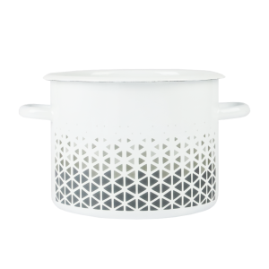 Garnek emaliowany Geometria Emalia Rybnik 22 cm/5.5 l