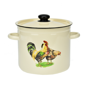 Garnek emaliowany Kogut Emalia Rybnik 22 cm/7 l