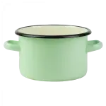  Garnek emaliowany Seledynowy Emalia Rybnik 16 cm/2 l