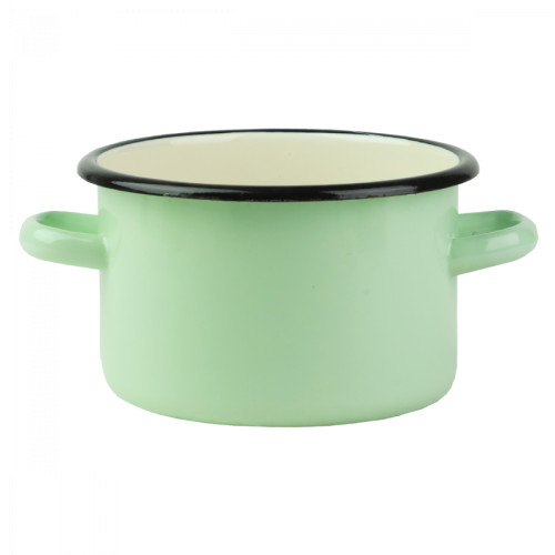 Garnek emaliowany Seledynowy Emalia-Rybnik 16 cm/2 l