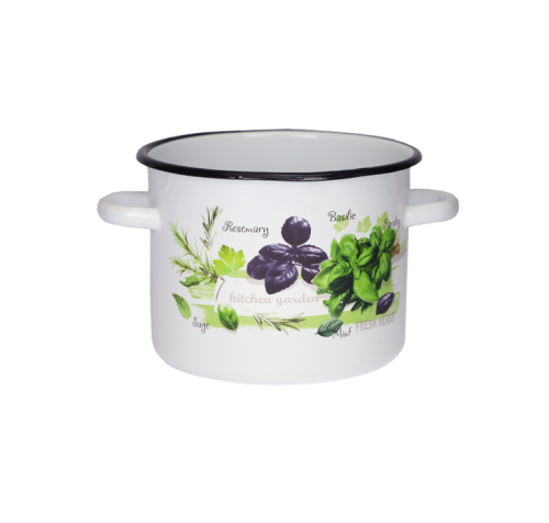 Garnek emaliowany Zioła Emalia Rybnik 18 cm/3 l