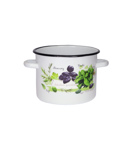 Garnek emaliowany Zioła Emalia Rybnik 20 cm/4.5 l