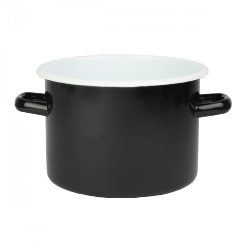 Garnek emaliowany Czarny Emalia Rybnik 18 cm/3 l