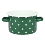  Garnek emaliowany Polka Szmaragd Emalia Rybnik 16 cm/2 l