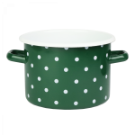 Garnek emaliowany Polka Szmaragd Emalia Rybnik 18 cm/3 l