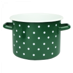 Garnek emaliowany Polka Szmaragd Emalia Rybnik 20 cm/4.5 l