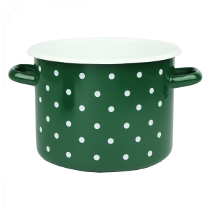 Garnek emaliowany Polka Szmaragd Emalia Rybnik 20 cm/4.5 l