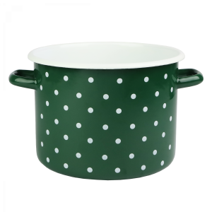 Garnek emaliowany Polka Szmaragd Emalia Rybnik 22 cm/5.5 l