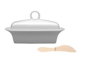 Lubiana biała porcelanowa maselniczka maselnica masło 250ml Victoria
