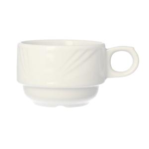 LUBIANA ARCADIA Filiżanka Do Kawy Herbaty Porcelana Biała Filiżanki 160 ml