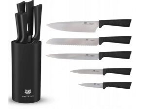 Komplet noży w bloku Czarny 5 szt. Karl Hausmann