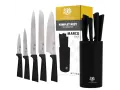 Komplet noży w bloku Czarny 5 szt. Karl Hausmann