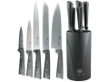 Komplet noży w bloku Szary 5 szt. Karl Hausmann