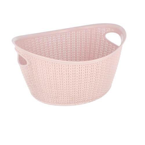 Koszyk Knit 9 l Owalny Różowy Ucsan