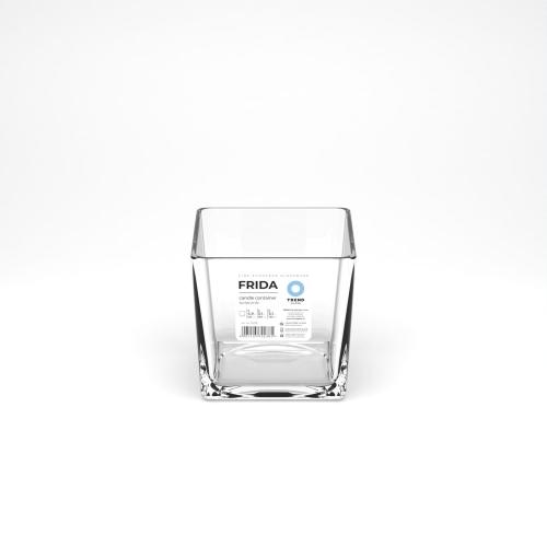 Świecznik szklany kwadratowy Frida Trend Glass