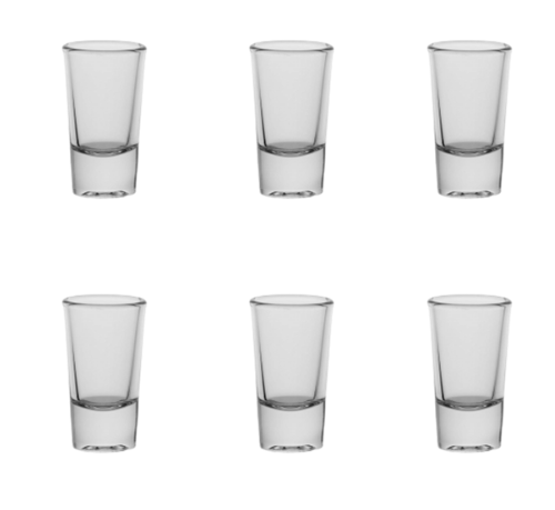 Komplet kieliszków szklanych do wódki Roy 6 szt. Trend Glass 25 ml
