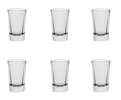 Komplet kieliszków szklanych do wódki Saul 6 szt. Trend Glass 30 ml
