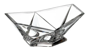 BOHEMIA ORIGAMI Salaterka 15,5 cm kryształ prezent